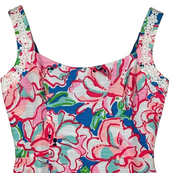 Lilly Pulitzer Nienie Dress Flutter Blue Lucky Charm 51971 Size 0 - Picture 5 of 13